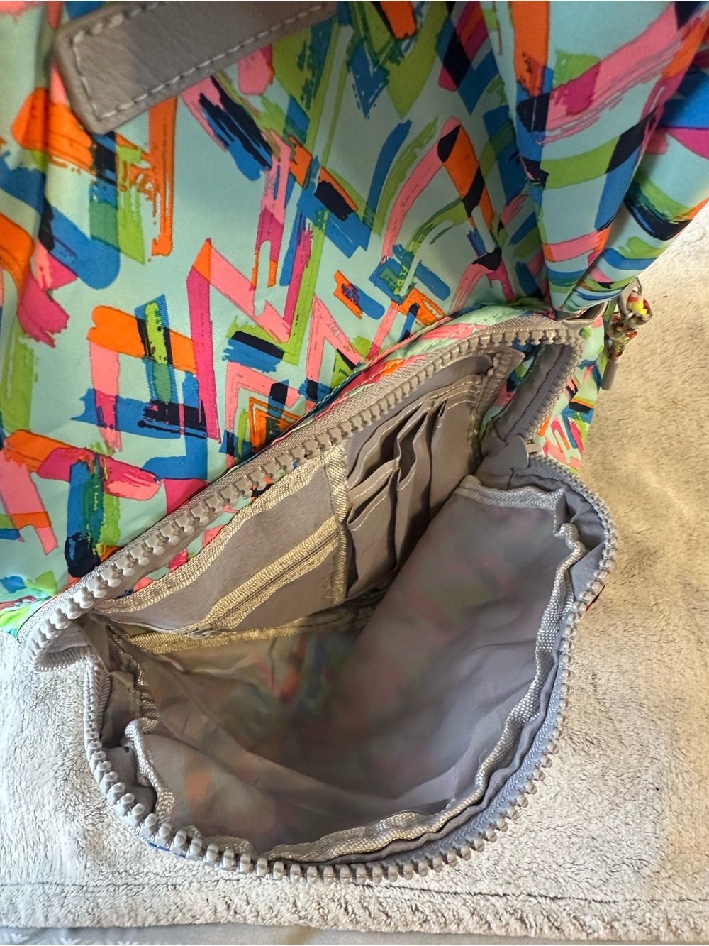 Colorful Geometric Print Backpack - Picture 5 of 5